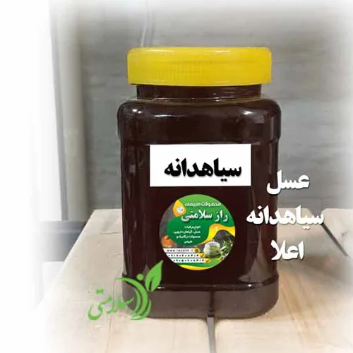 عسل سیاهدانه اعلا یک کیلویی با برند راز سلامتی